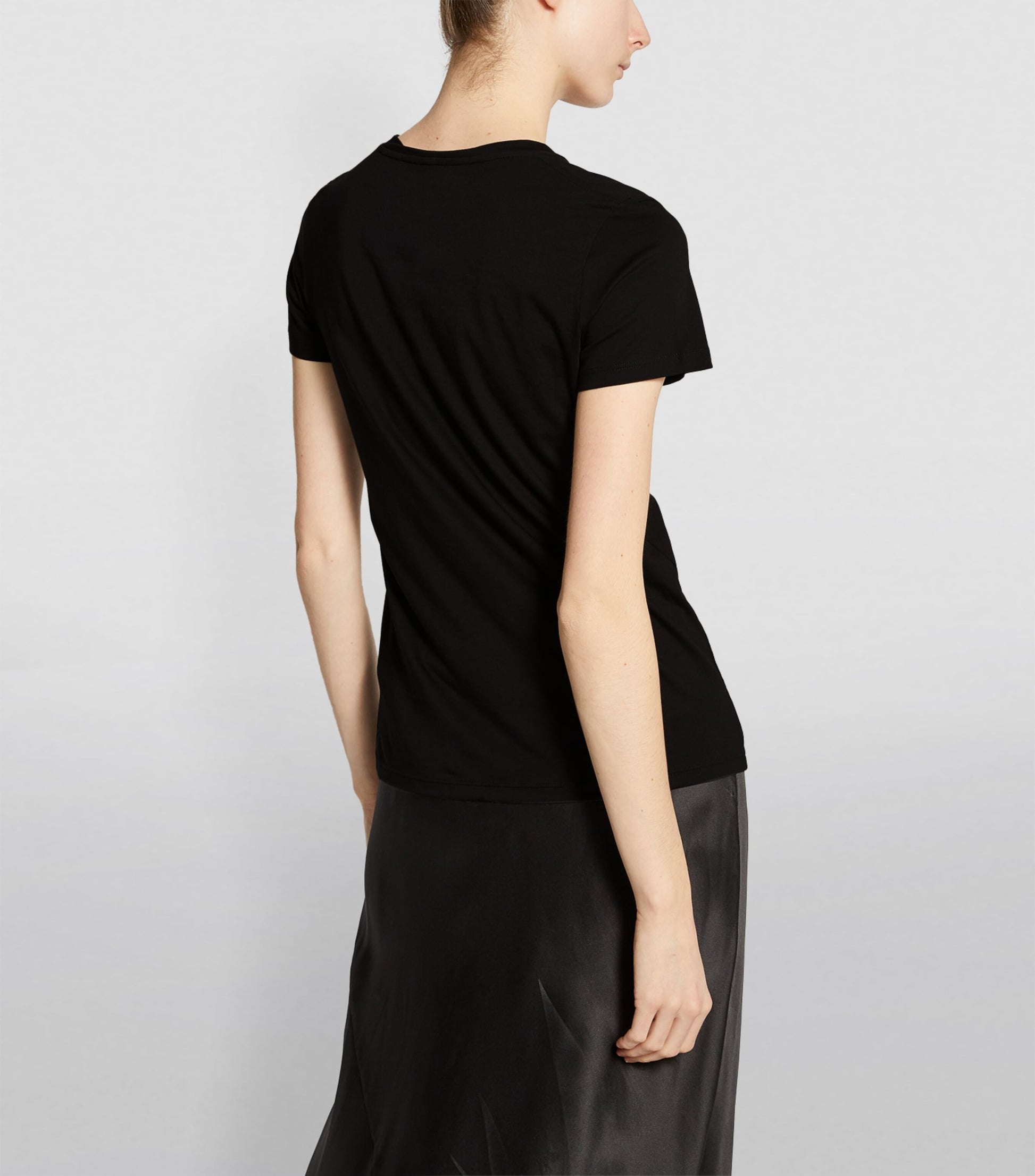 Vince Black Pima Cotton Essential T-Shirt