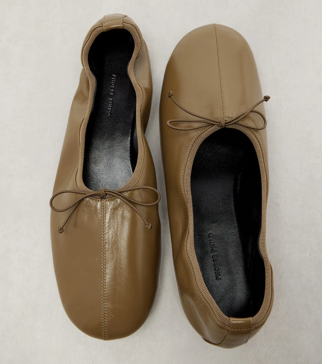 Phoebe Philo - Gathered leather ballet flats