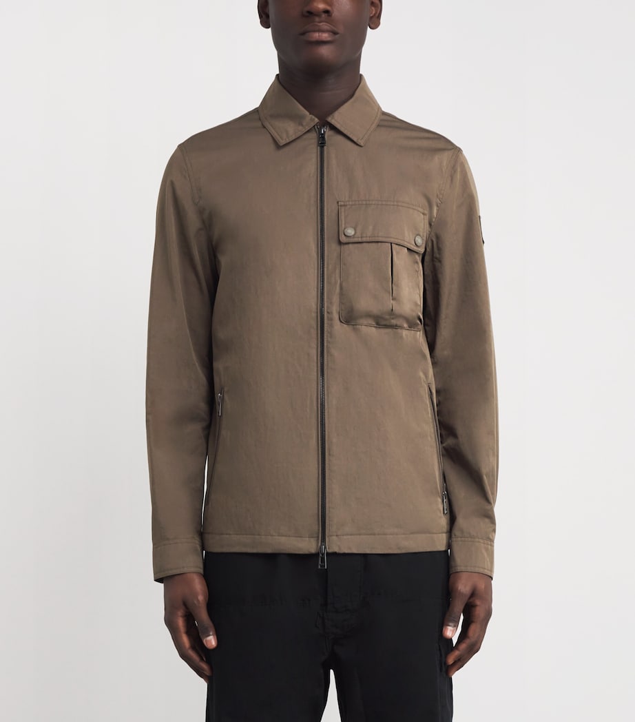 Belstaff Brown Water-Repellent Drome Overshirt