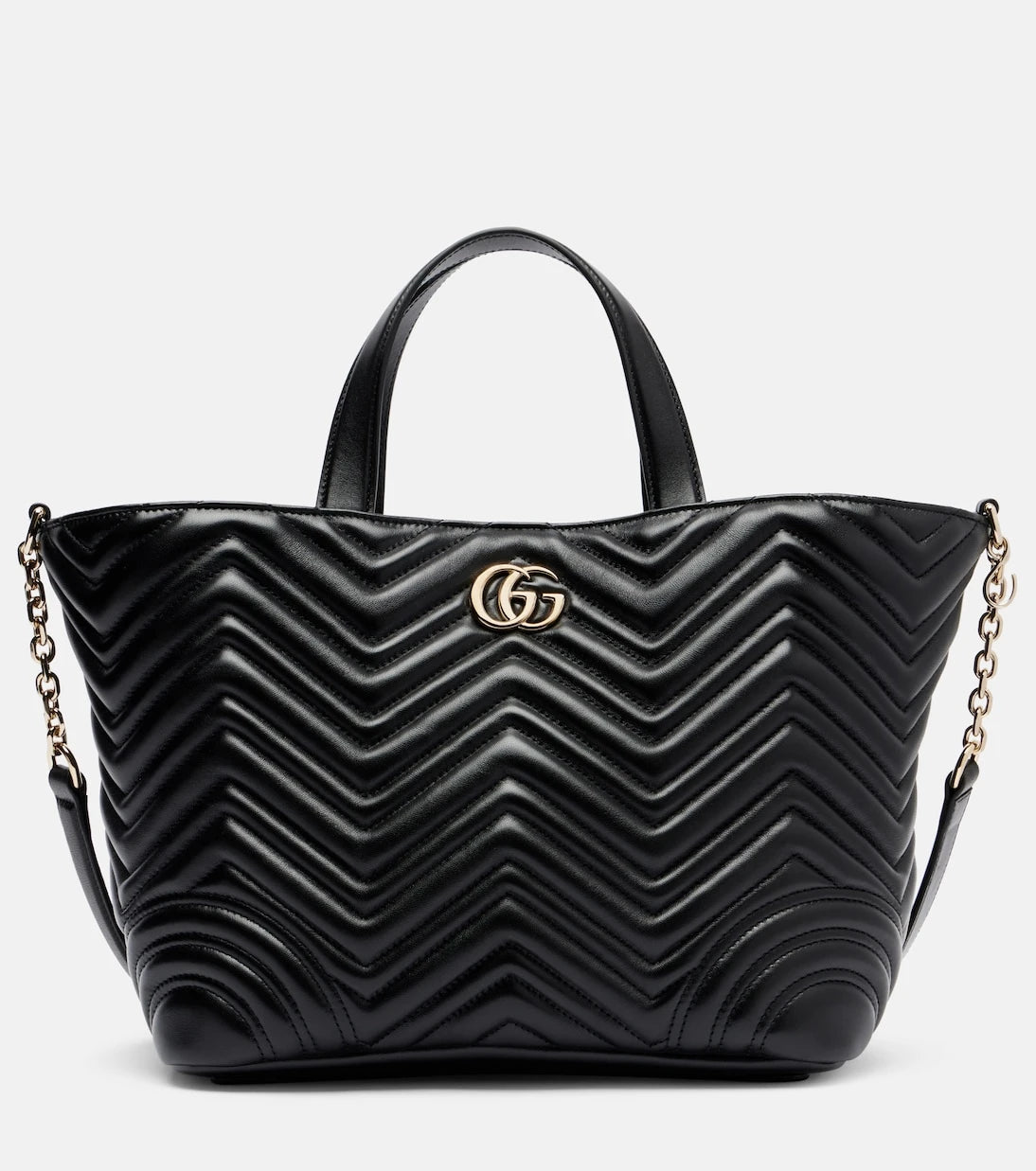 Gucci - حقيبة توتس جلدية صغيرة GG Marmont