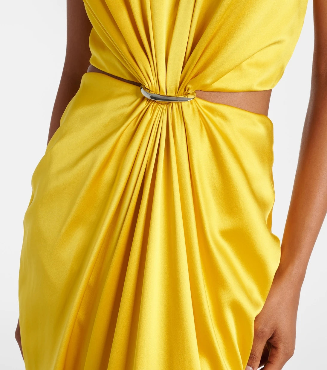 Max Mara - Panaro draped cutout silk maxi dress