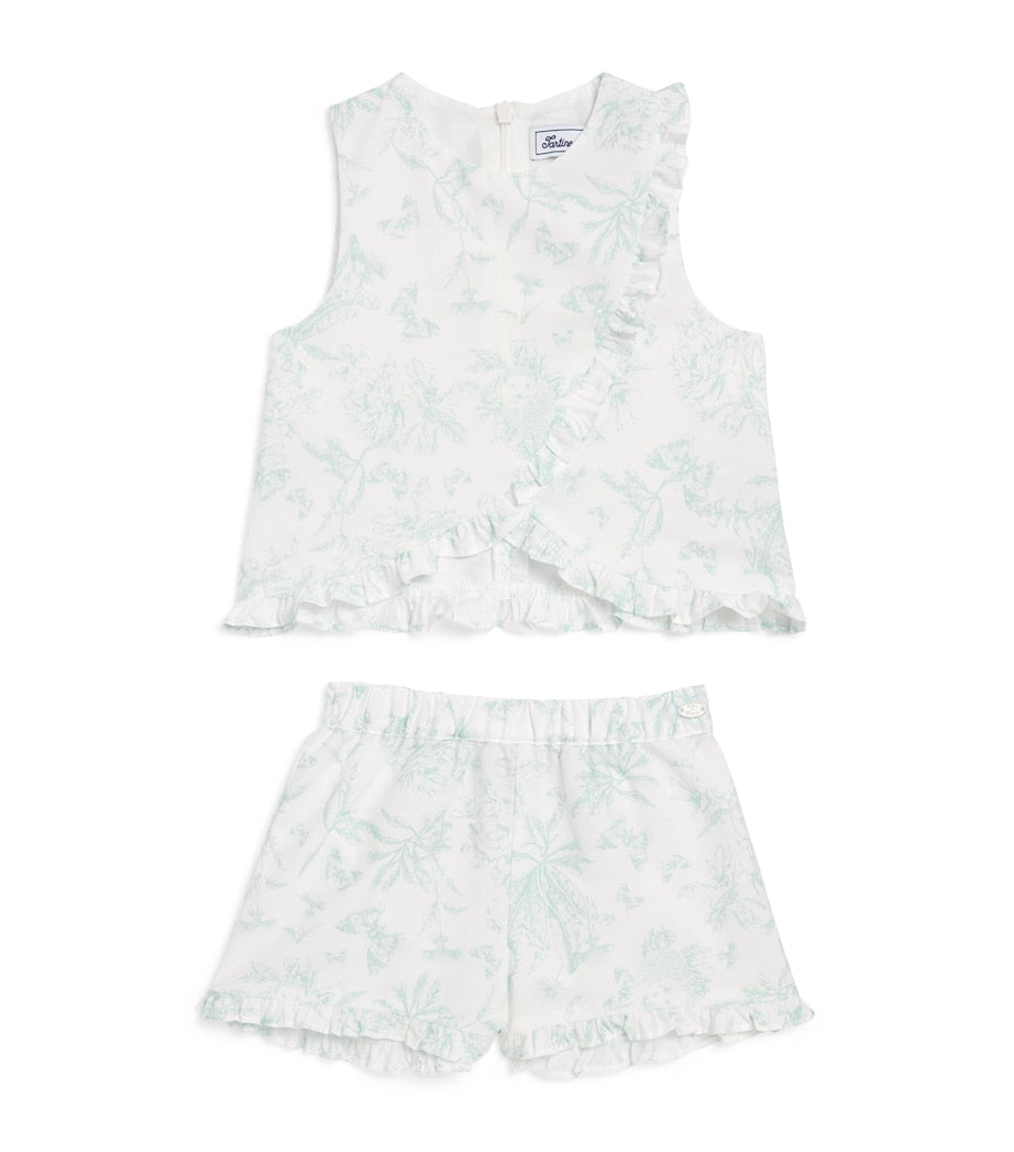 Toile Print Top and Shorts Set (3 Months – 4 Years)