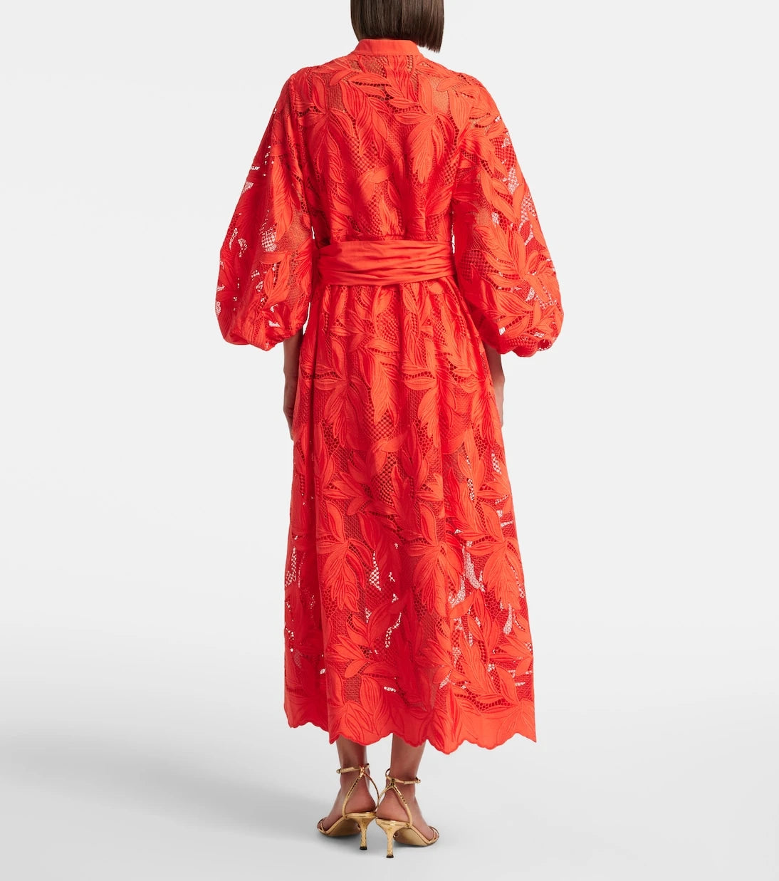 Erdem - Embroidered mesh midi dress