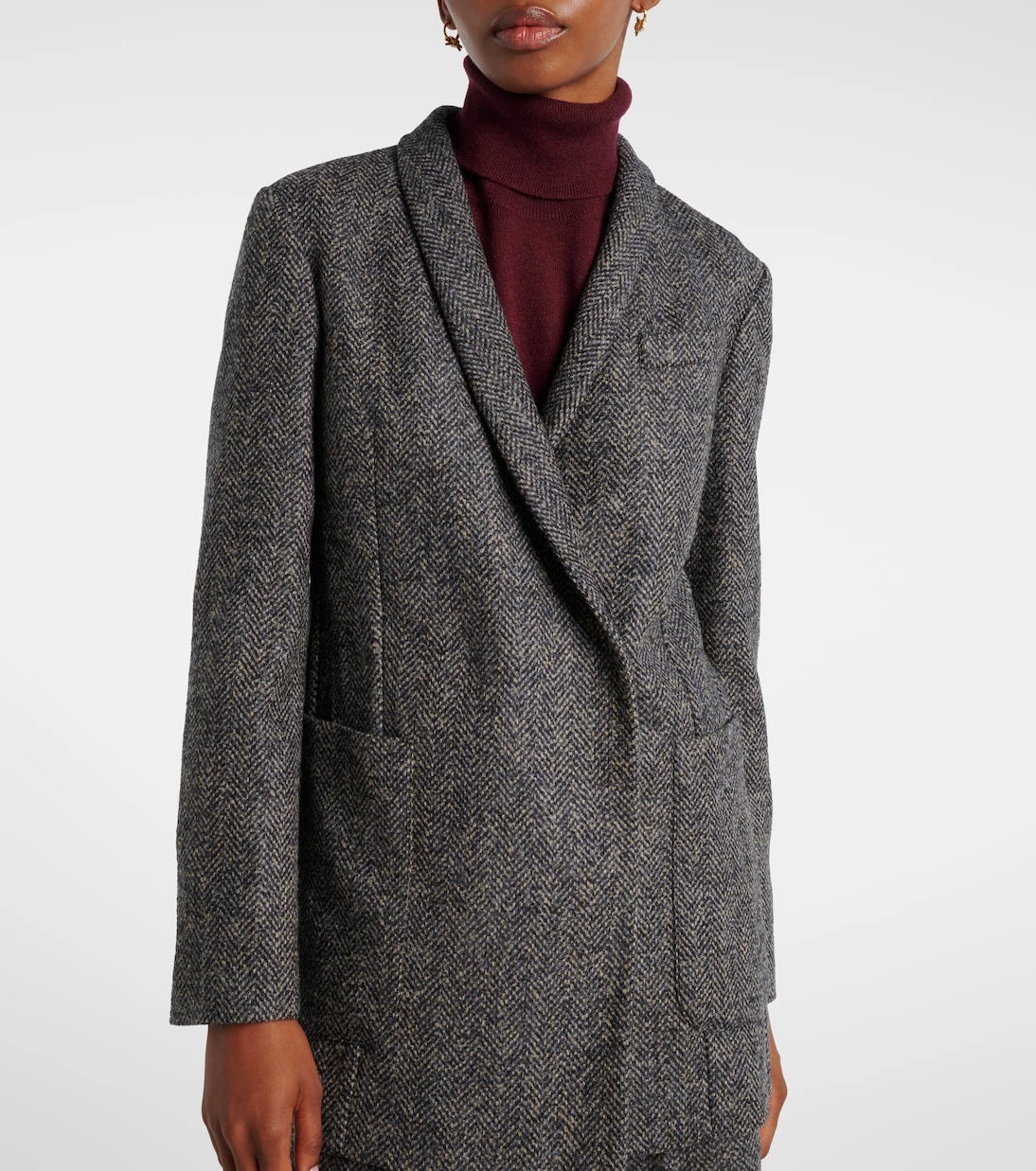 Brunello Cucinelli - Herringbone Monili wool-blend tweed blazer