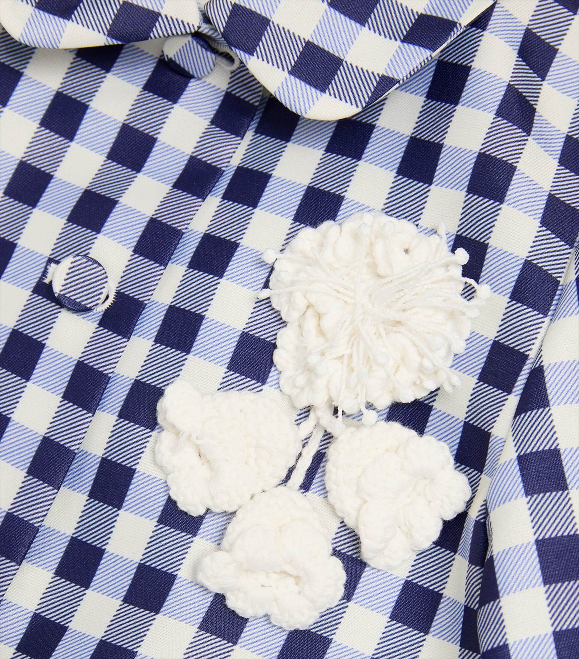 Self-Portrait Kids Taffeta Gingham Jacket (3-12 Years)