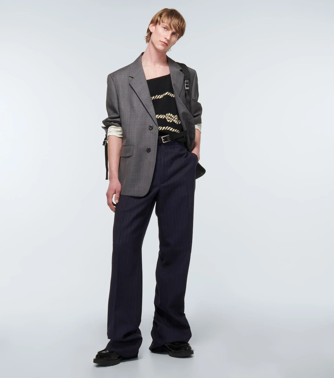 Prada - Pinstriped wool pants