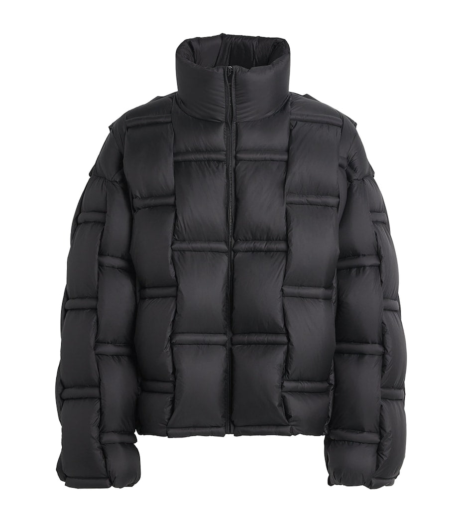 Raxxy Black 3D Down-Filled Angular Puffer Jacket