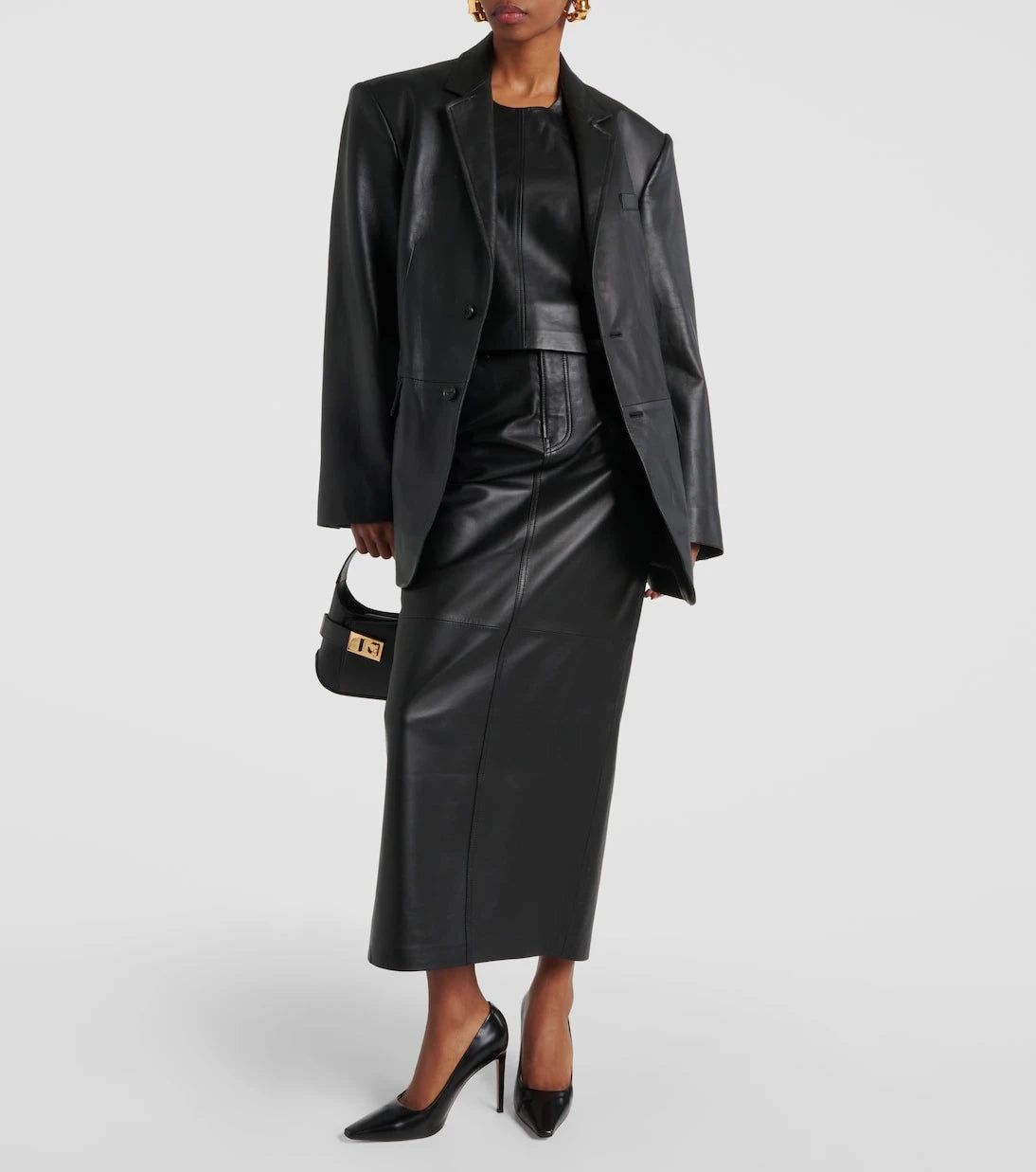 Wardrobe.NYC - Halterneck leather top