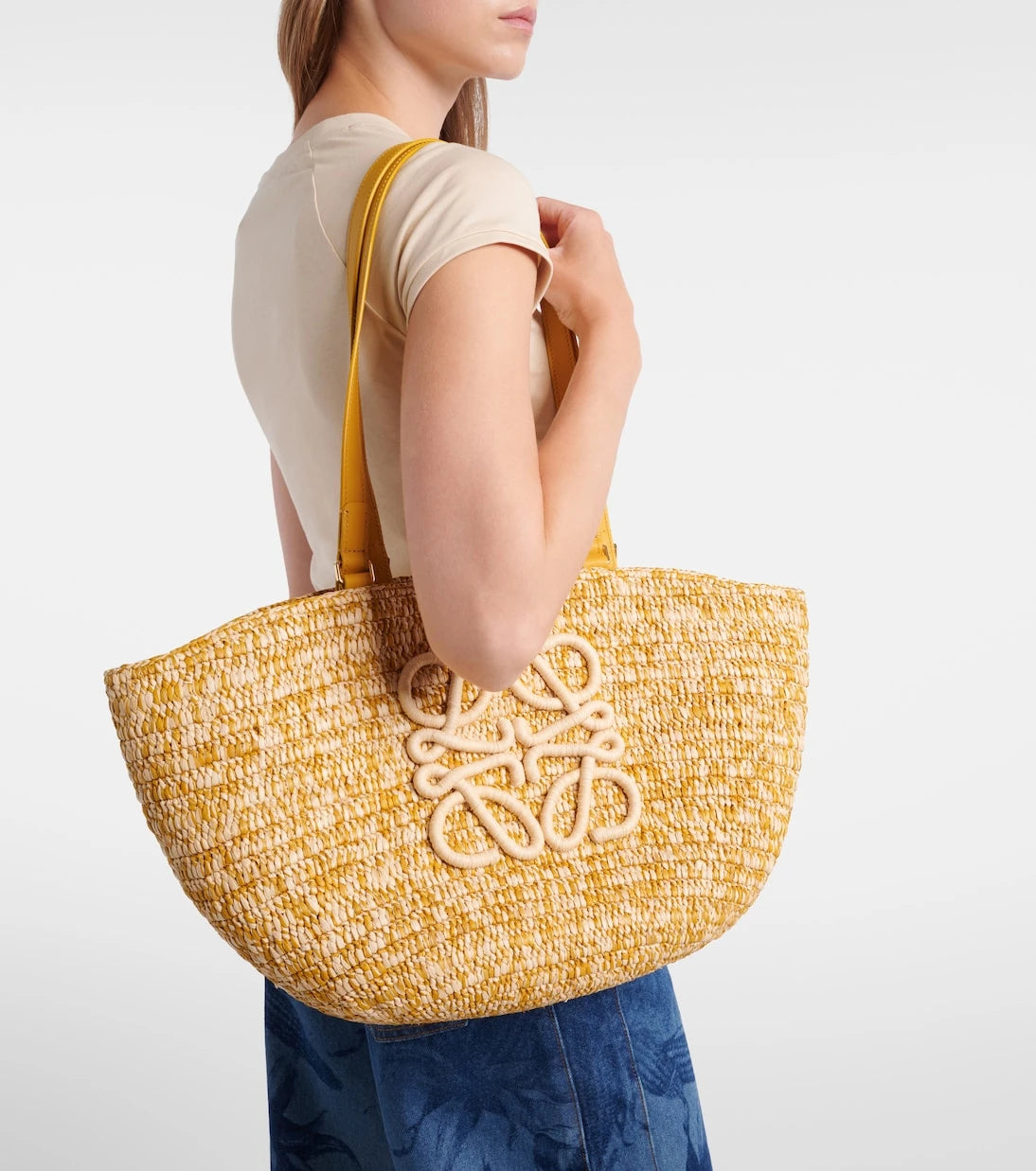 Loewe - Paula's Ibiza Eclipse Medium raffia basket bag
