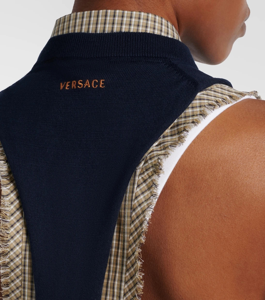 Versace - Knitted cotton top