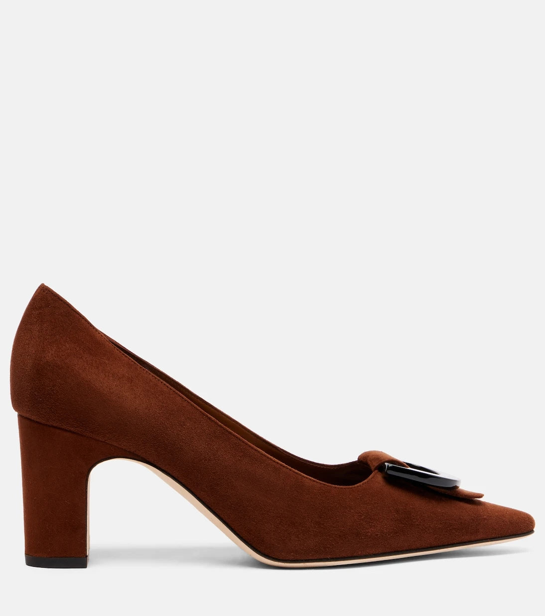 Manolo Blahnik - حذاء Beti 70 من الجلد السويدي بكعب عالٍ
