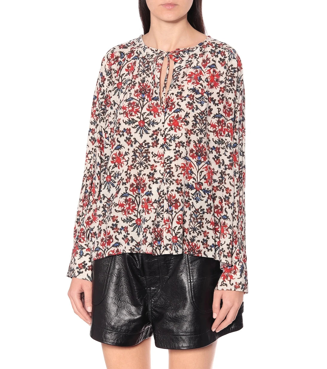 Isabel Marant - Amba floral stretch-silk blouse