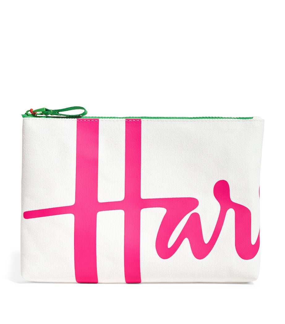 Medium Cotton Logo Pouch