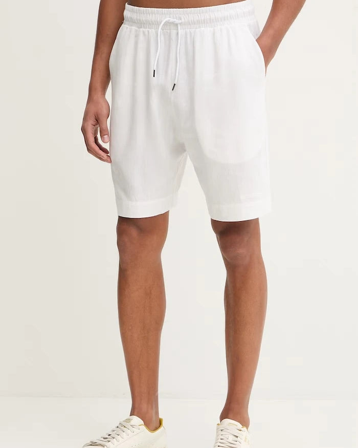Emporio Armani Underwear Keten Kısa Pantolon