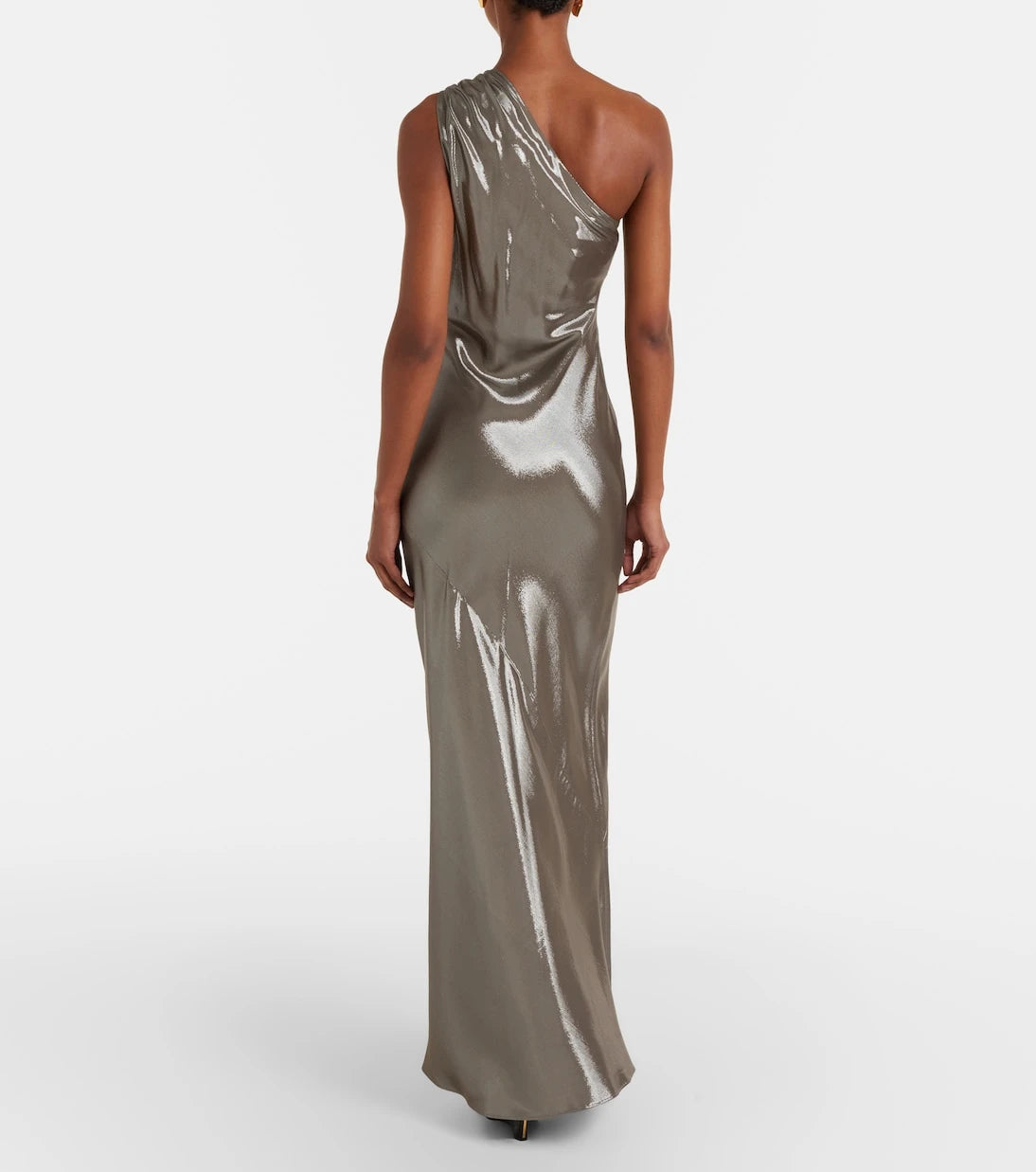 Max Mara - Odissea one-shoulder lamé gown