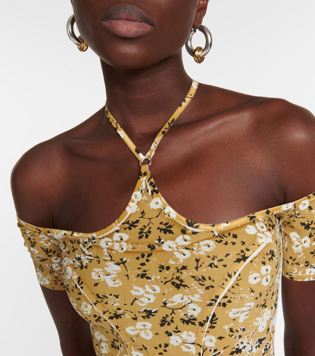 KNWLS - Printed halterneck bodysuit
