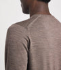 John Smedley Brown Merino Wool Sweater