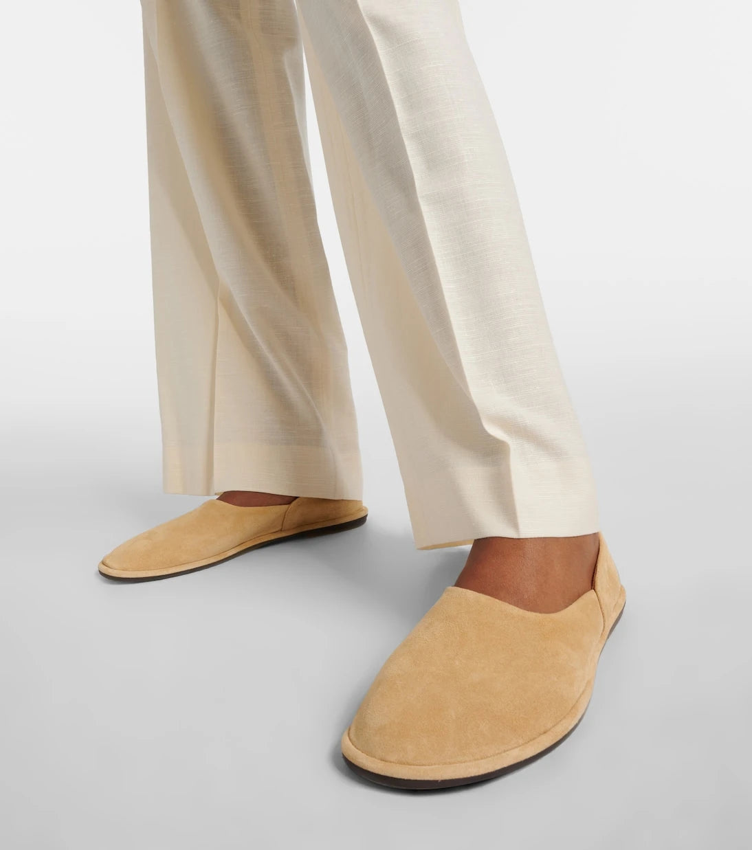 The Row - Canal suede slip-on shoes