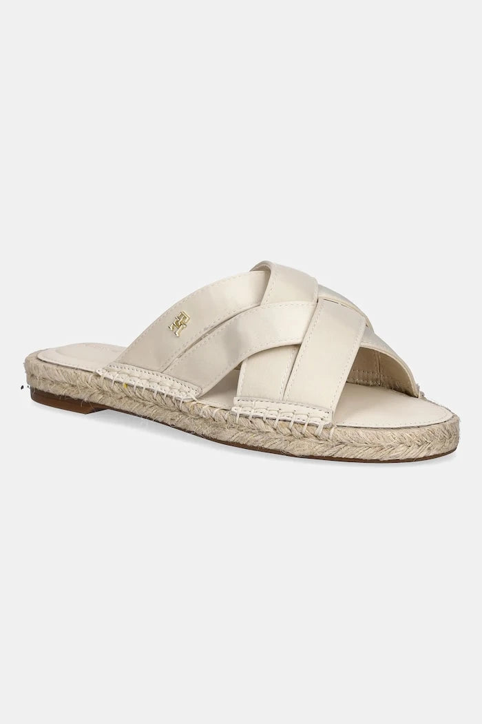 Tommy Hilfiger SATIN ESPADRILLE MULE Terlik