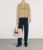 Burberry Beige Medium Canvas Freya Tote Bag