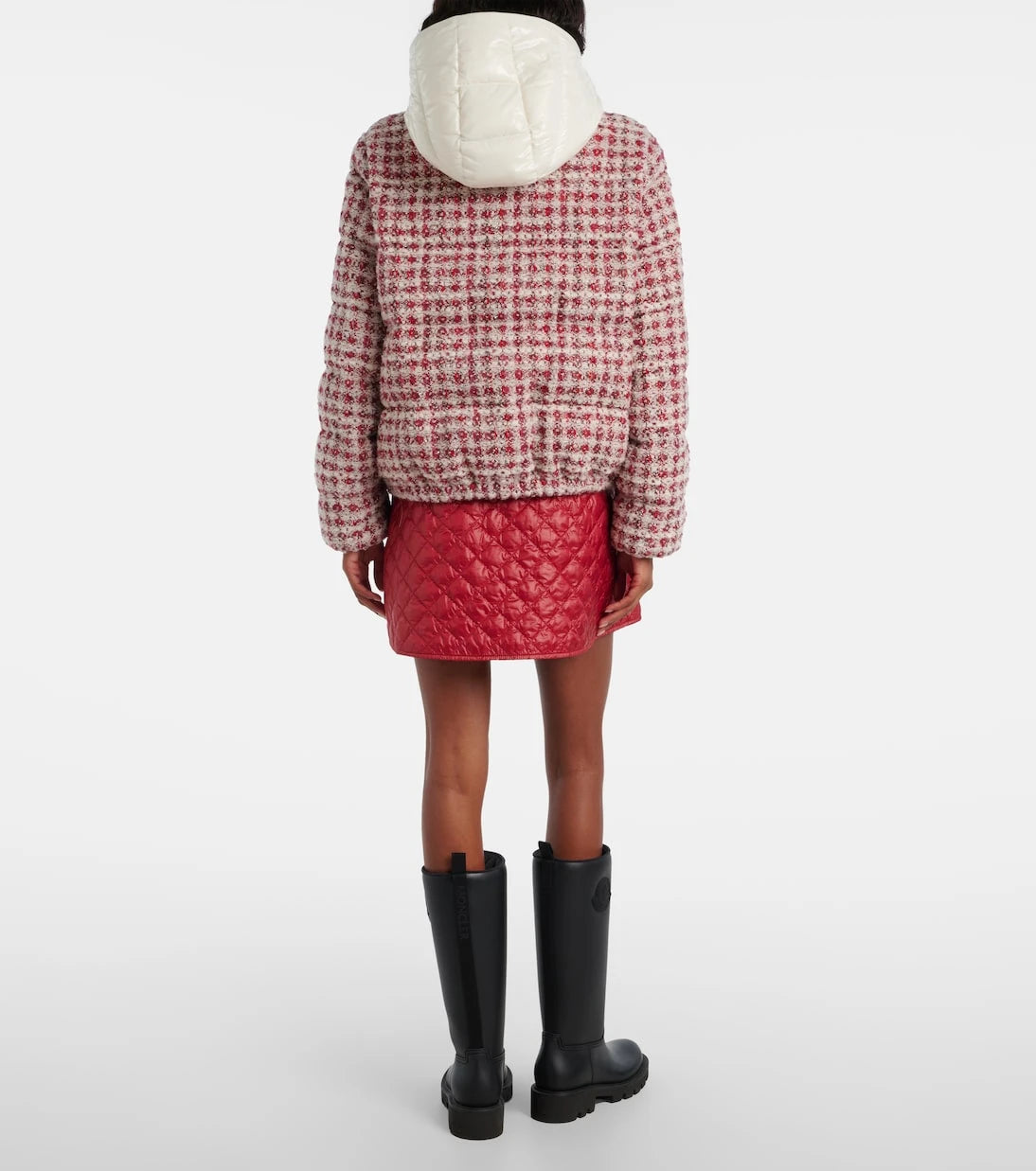Moncler - Andronne checked tweed down jacket