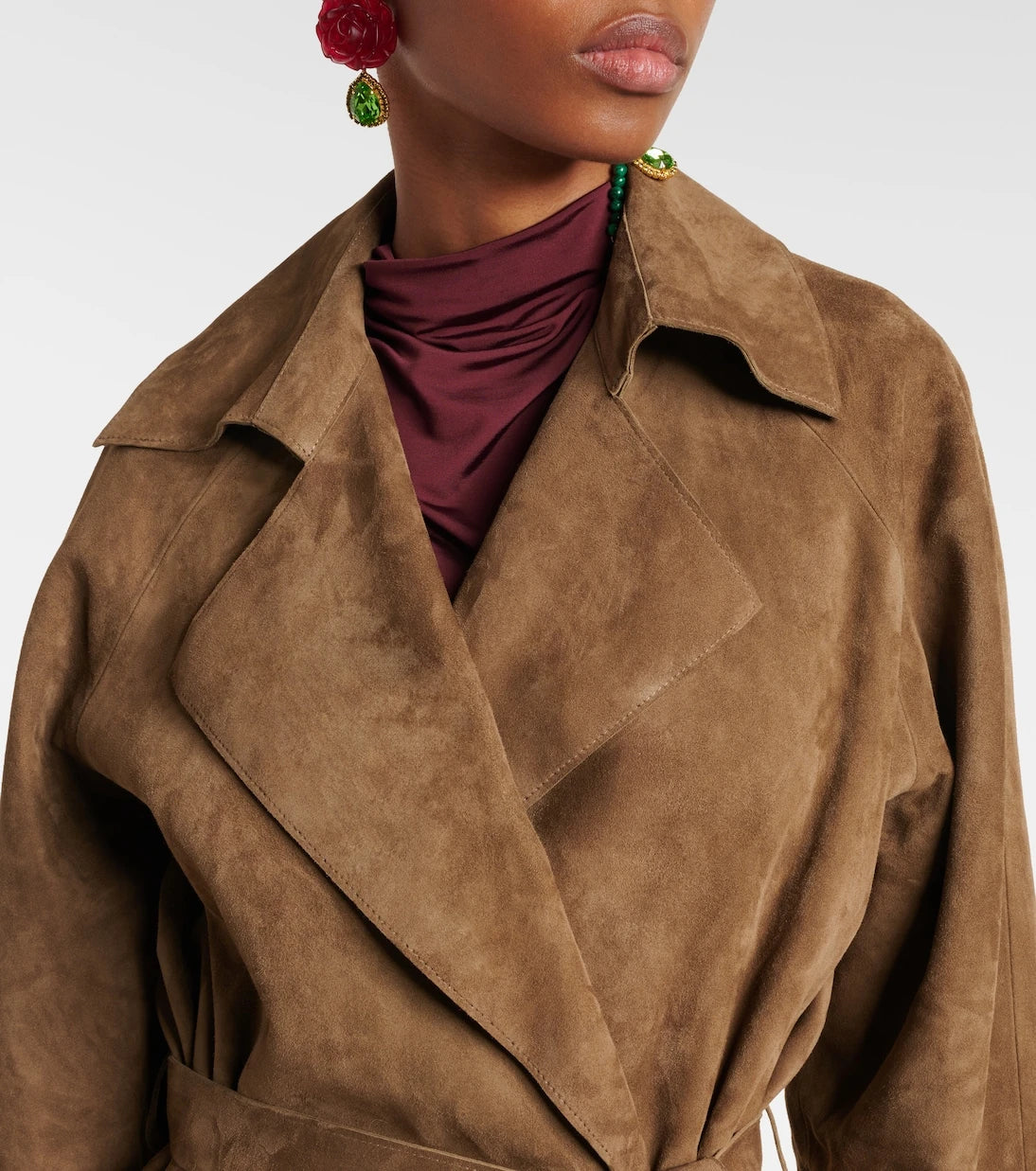 Magda Butrym - Suede wrap coat