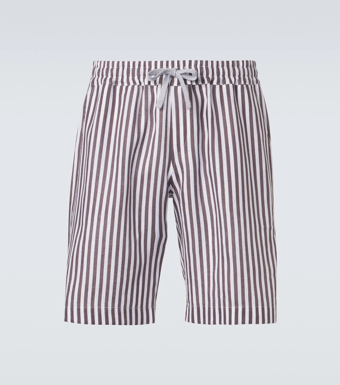 Fedeli - Striped linen Bermuda shorts