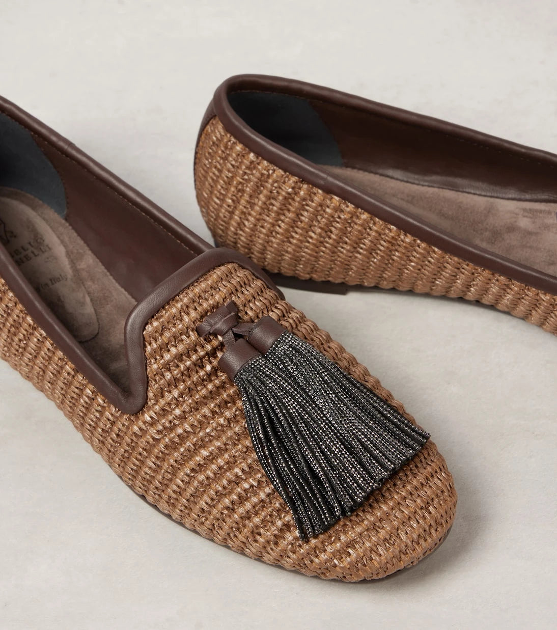 Brunello Cucinelli - Monili woven loafers