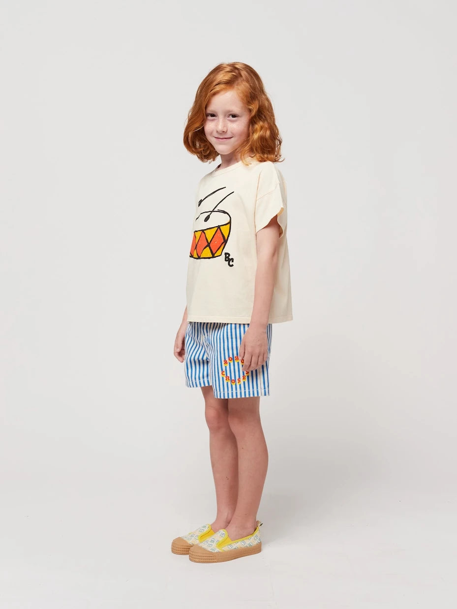 Bobo Choses - Logo striped cotton shorts