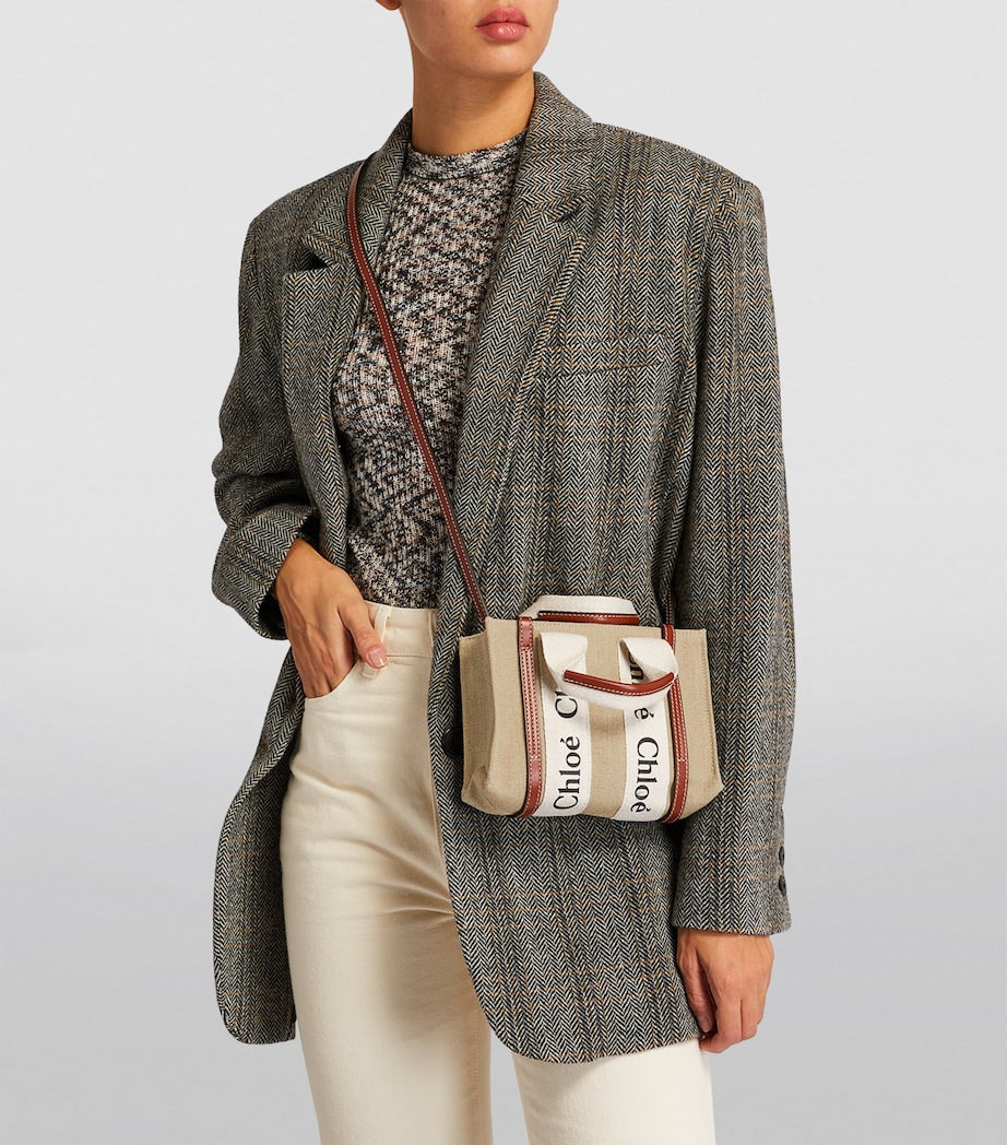 Brown Mini Woody Tote Bag