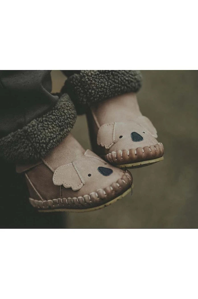 Бебешки кожени обувки Donsje Kapi Classic Booties Koala