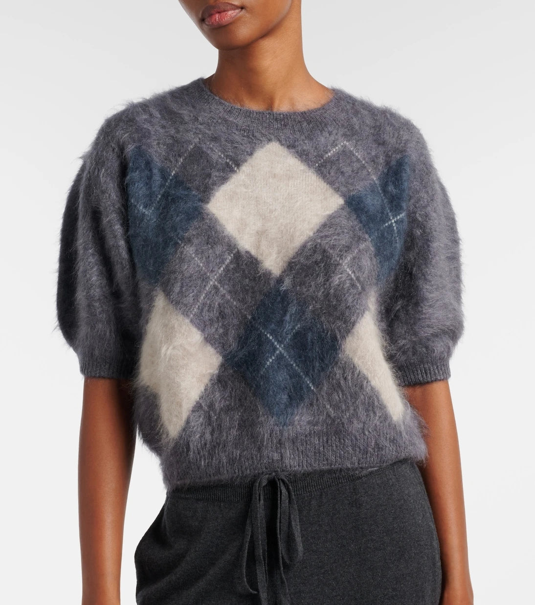 Lisa Yang - Juniper argyle cashmere sweater