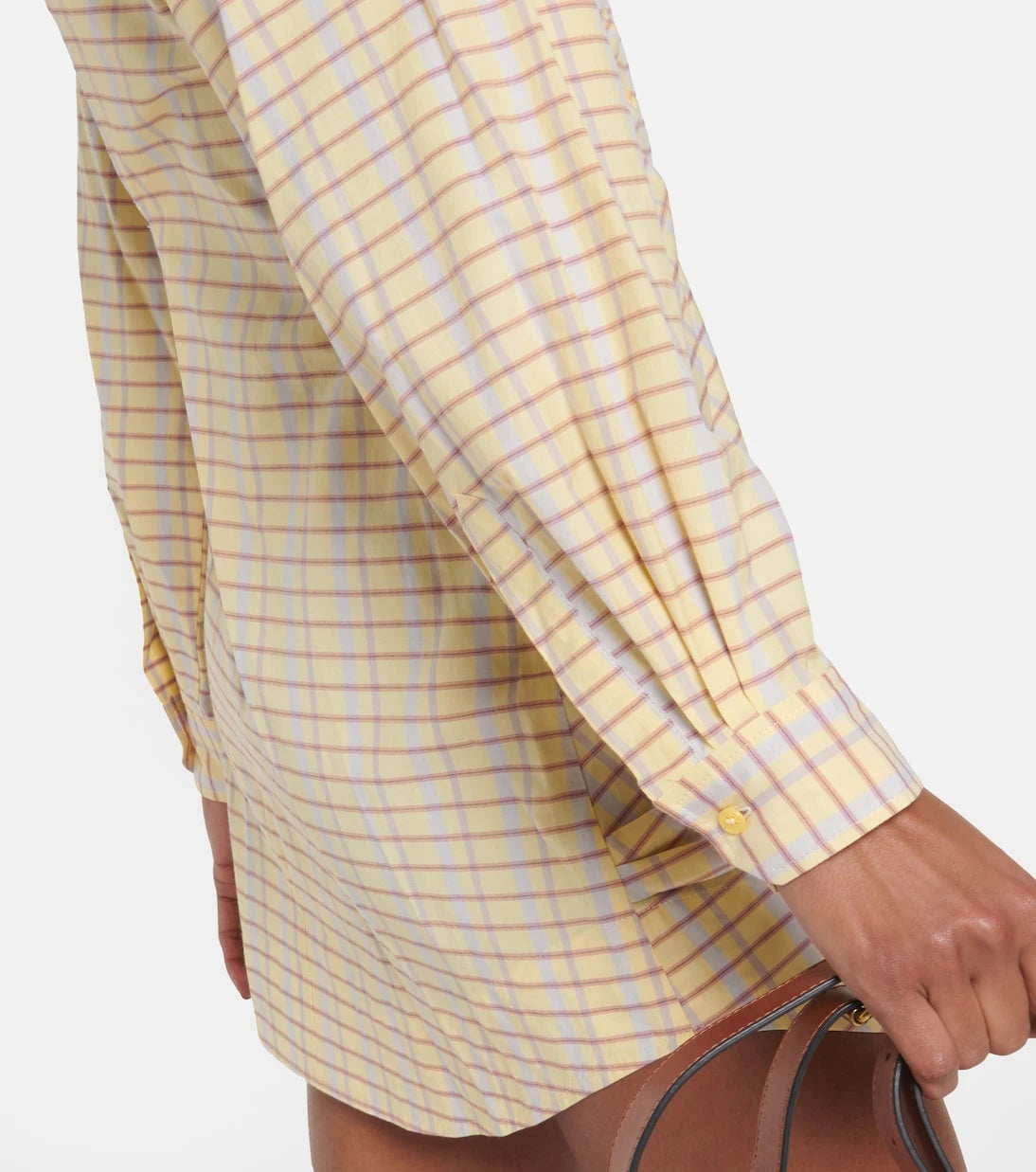 Isabel Marant - Coral checked cotton and silk minidress