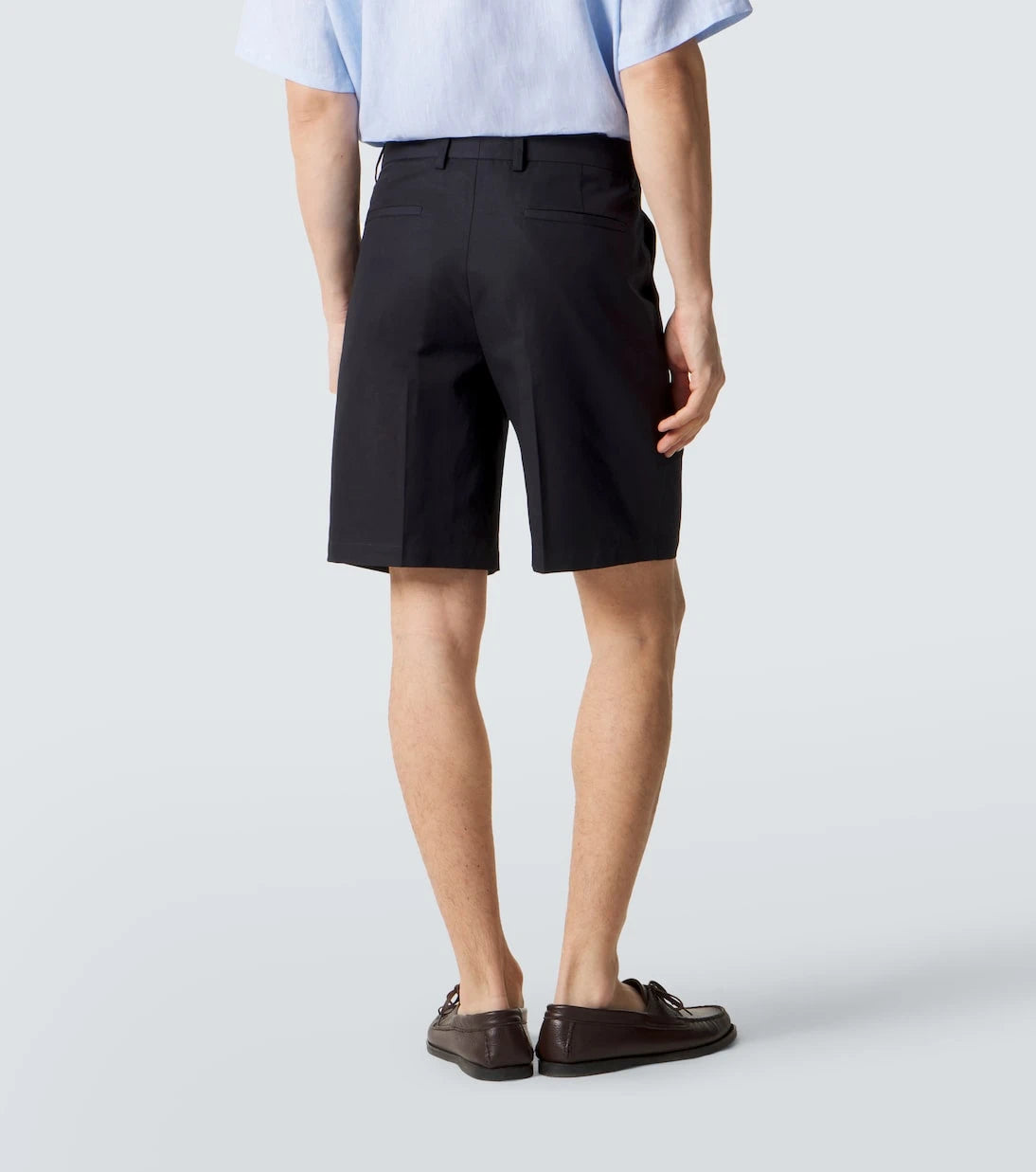 Zegna - Cotton and linen Bermuda shorts