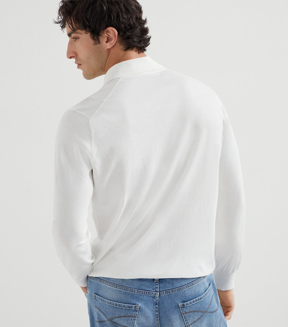 Brunello Cucinelli Cotton Polo Sweater