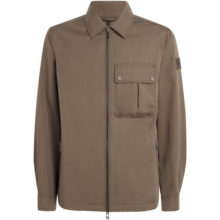 Belstaff Brown Water-Repellent Drome Overshirt