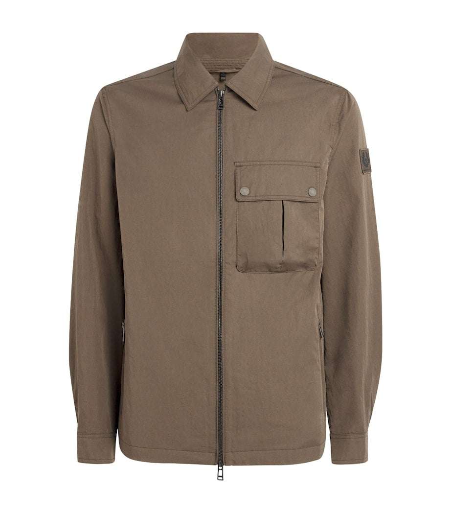 Belstaff Brown Water-Repellent Drome Overshirt