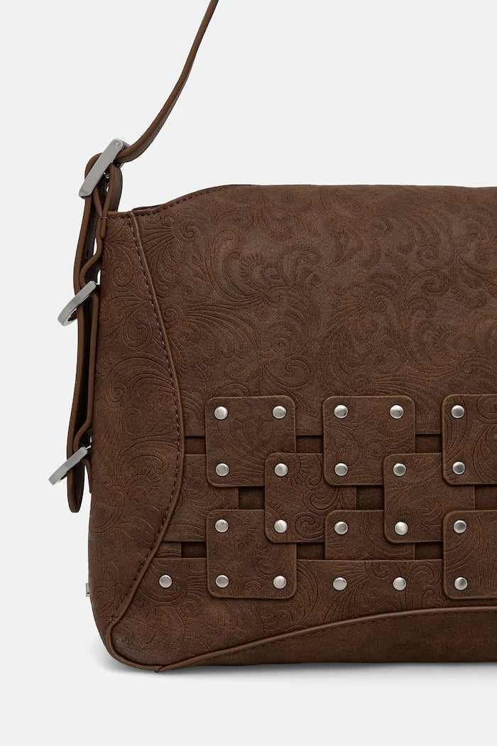 Чанта Desigual NEW PATCH 2 CHOCO