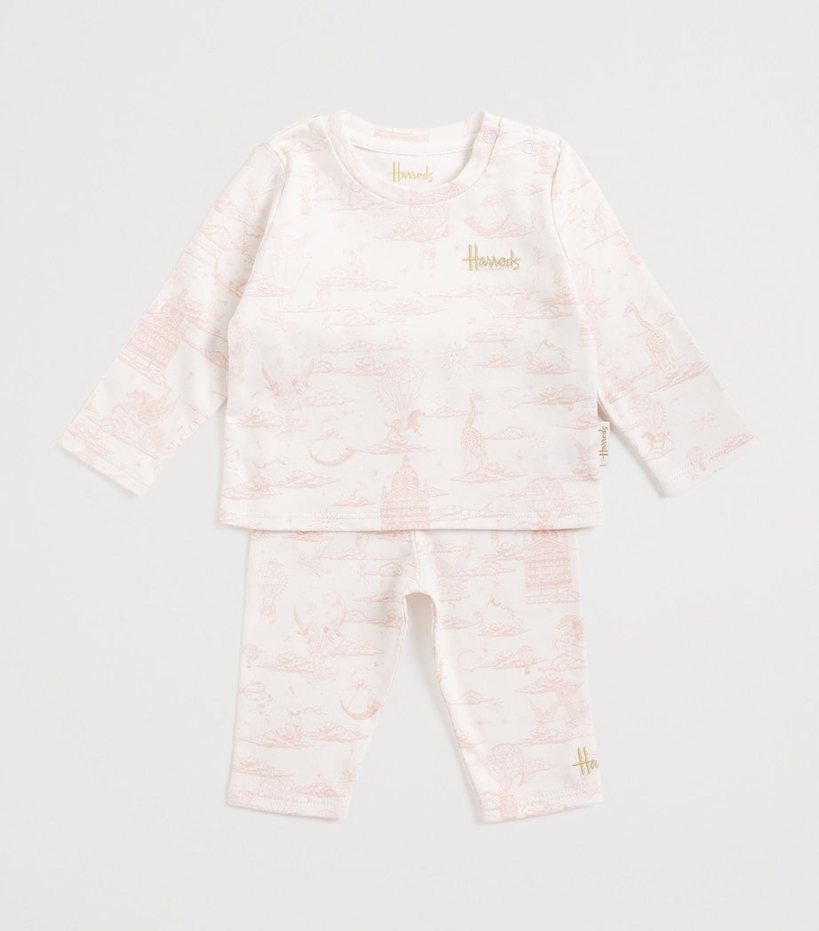 Pima Cotton Balloon Top and Trousers Set (0-18 Months)