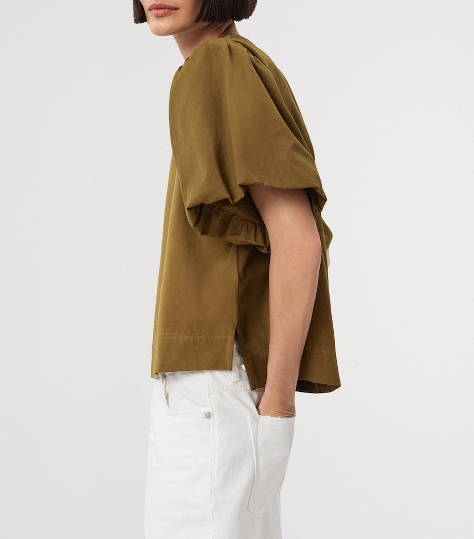 AllSaints Green Organic Cotton Jess T-Shirt