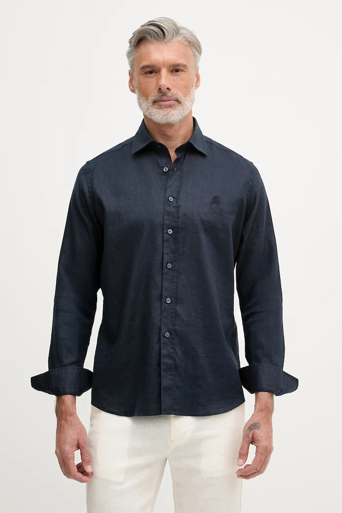 Karl Lagerfeld риза мъжка с лен