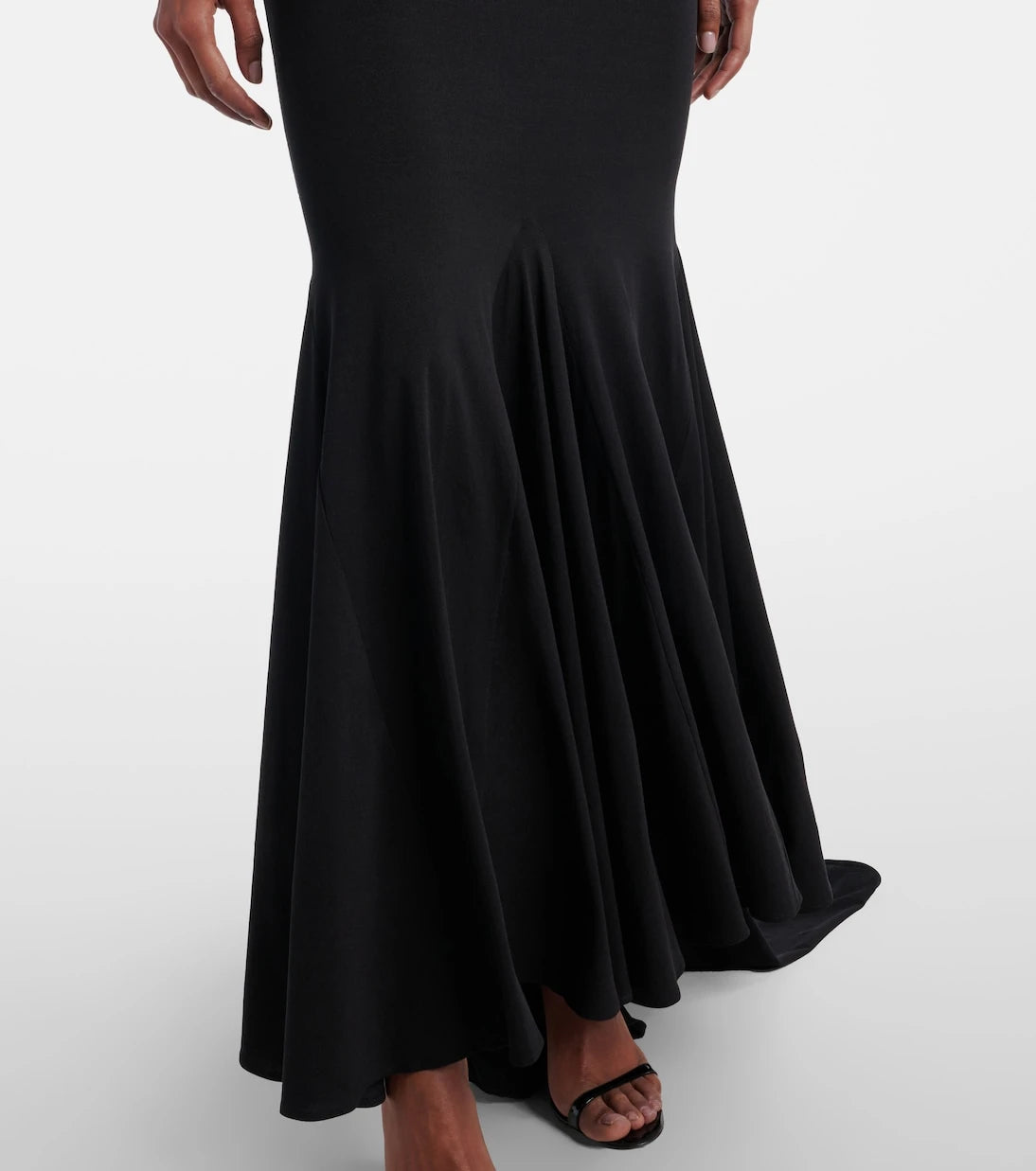 Magda Butrym - Hooded silk-blend jersey maxi dress