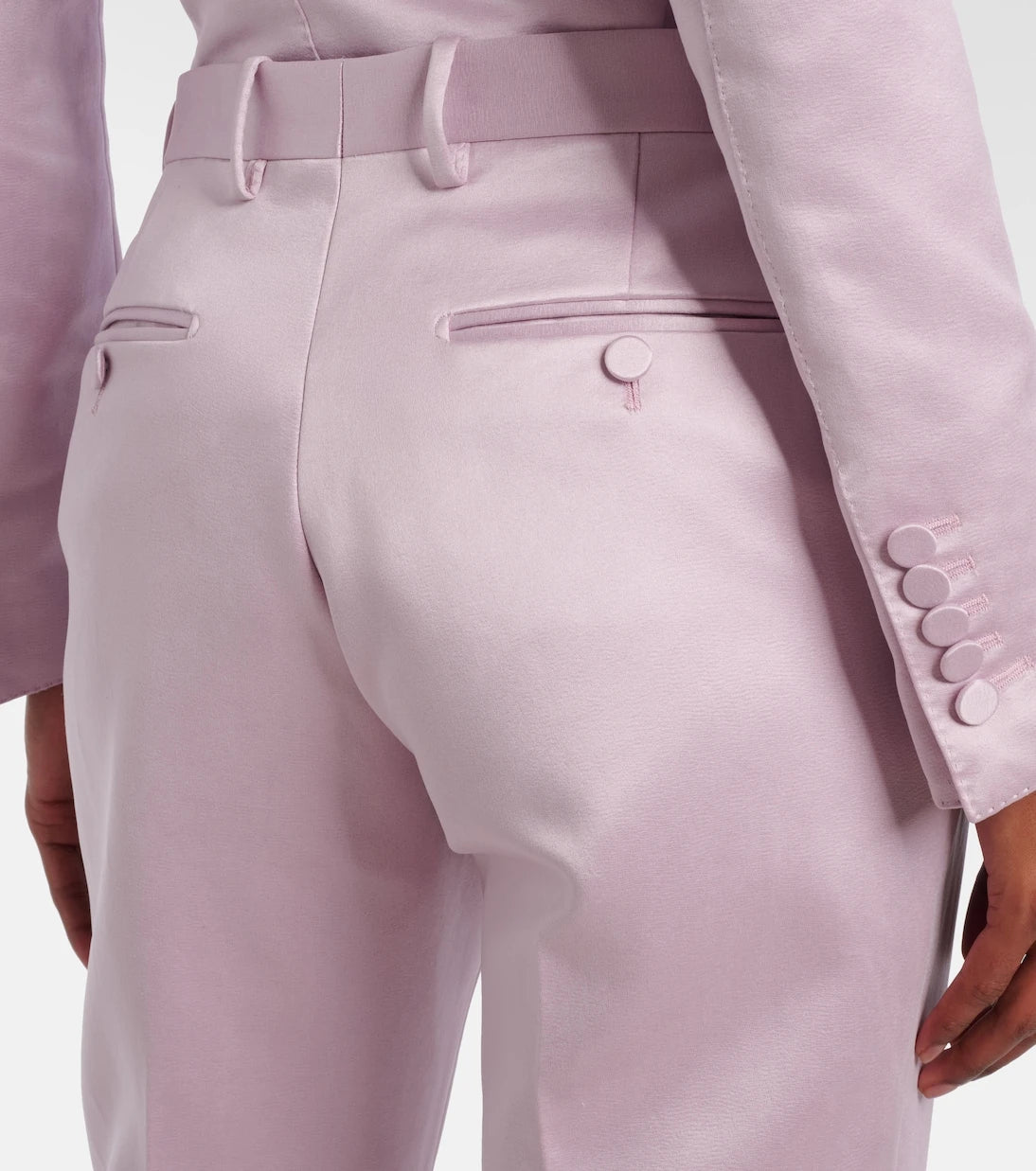 Tom Ford - Cotton and silk duchesse straight pants