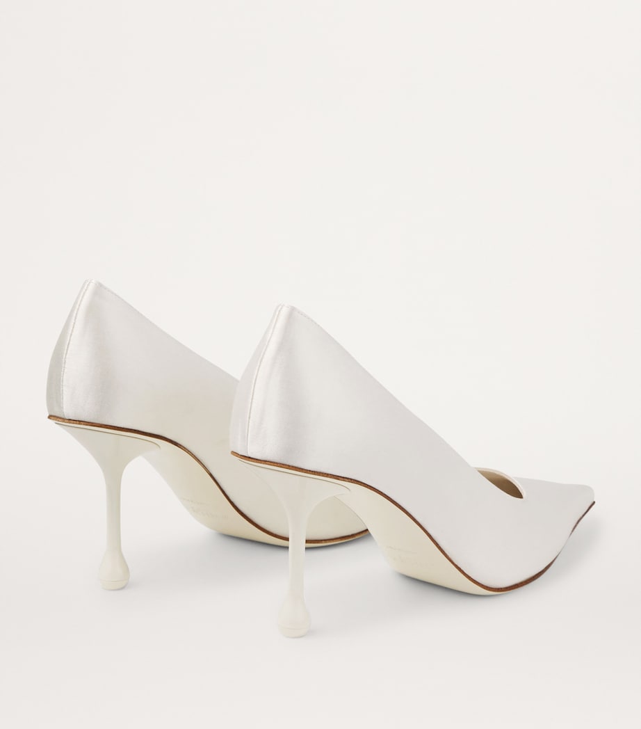 Ivory Ixia 80 Satin Pumps