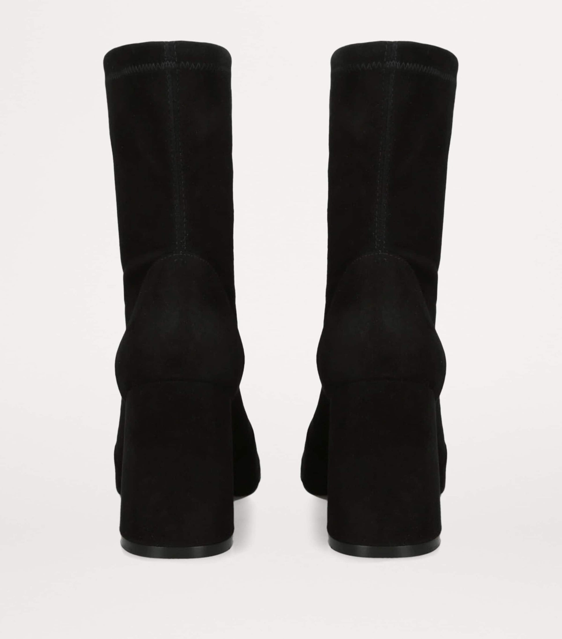 Stuart Weitzman Black Flareblock Heeled Boots 85