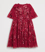 Red Sequinned Bow-Detail Dress (4-12 Years)