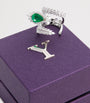 White Gold, Diamond and Emerald Reign Supreme Ring