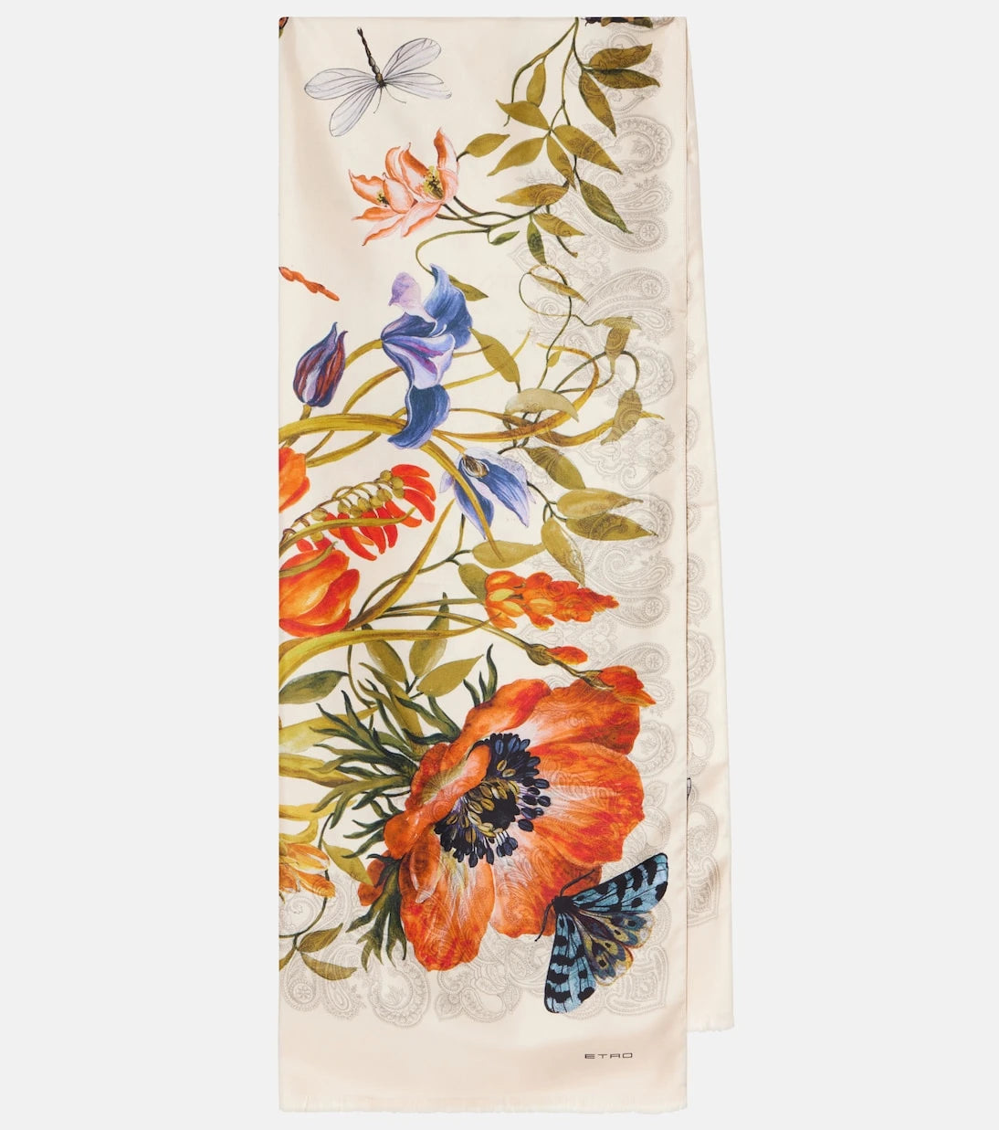 Etro - Floral silk scarf