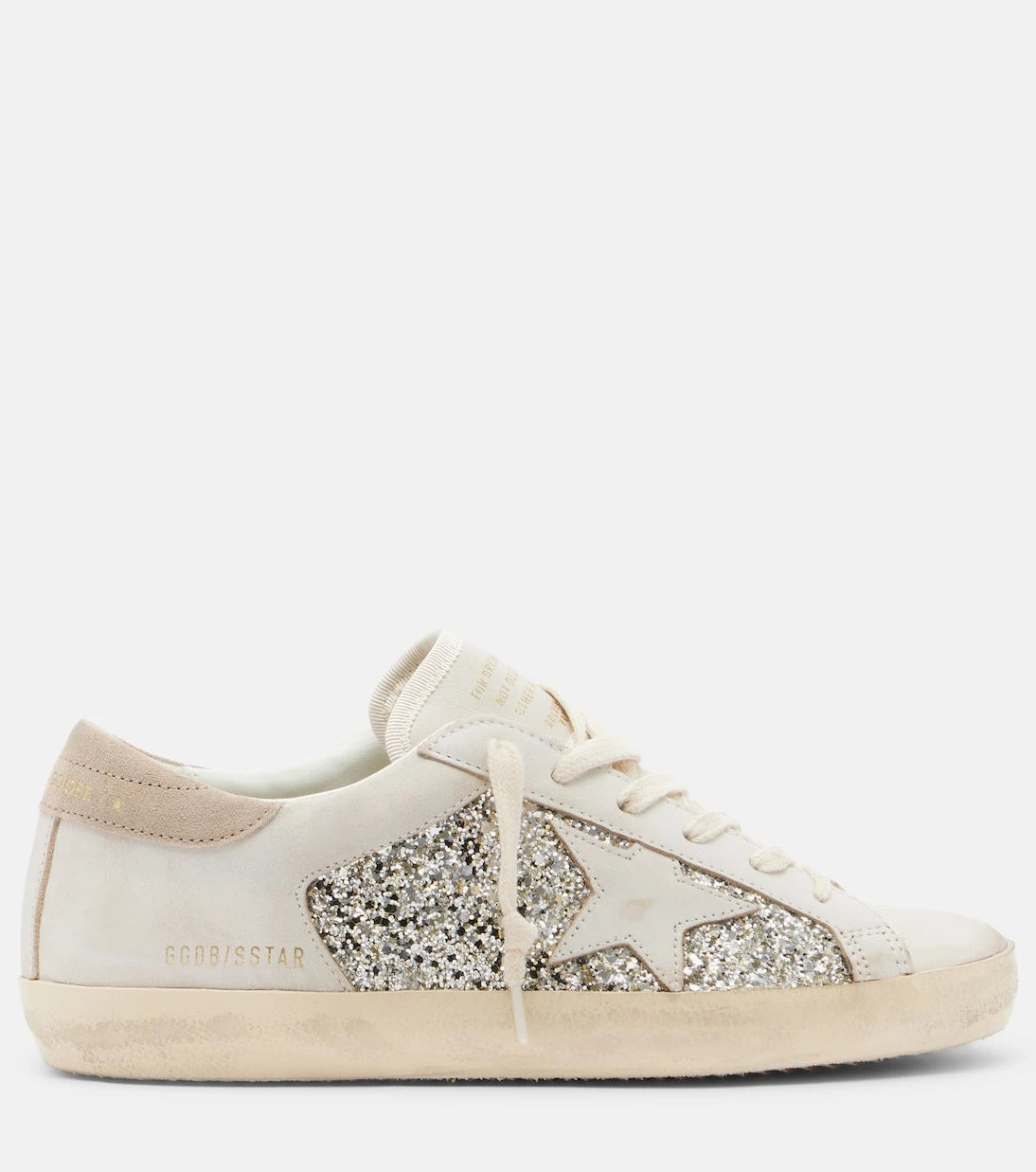 Golden Goose - أحذية رياضية "سوبر ستار" جلدية بلمعة لامعة