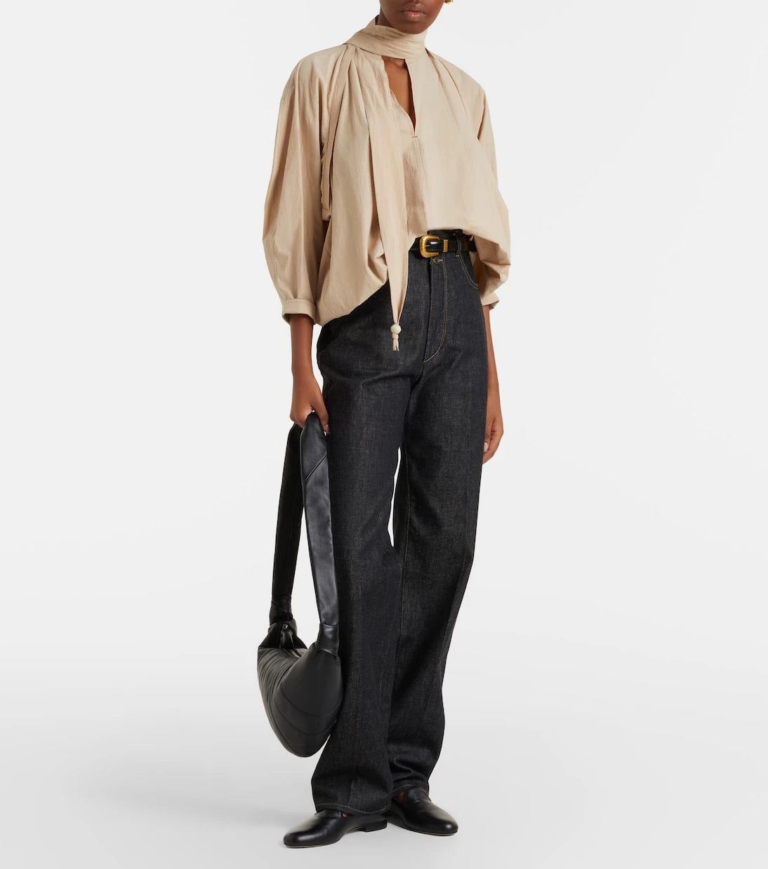 Lemaire - Croissant Medium leather bag